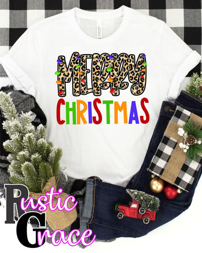 Rustic Grace Boutique Transfers Merry Christmas with Lights Transfer heat transfers vinyl transfers iron on transfers screenprint transfer sublimation transfer dtf transfers digital laser transfers white toner transfers heat press transfers