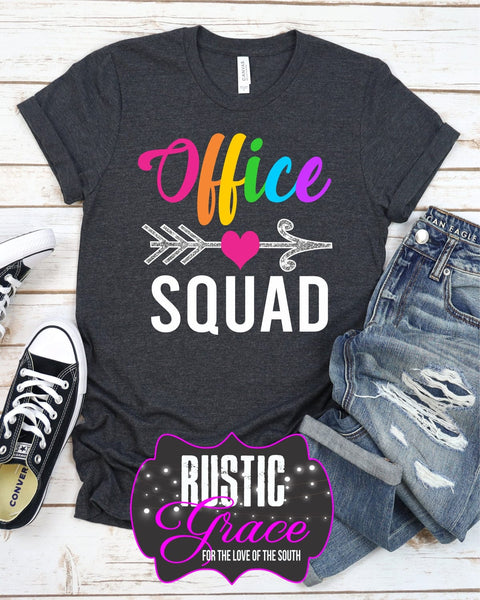 Rustic Grace Boutique Transfers Office Squad Transfer heat transfers vinyl transfers iron on transfers screenprint transfer sublimation transfer dtf transfers digital laser transfers white toner transfers heat press transfers
