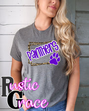 Rustic Grace Boutique Transfers Panthers Leopard Border Transfer heat transfers vinyl transfers iron on transfers screenprint transfer sublimation transfer dtf transfers digital laser transfers white toner transfers heat press transfers