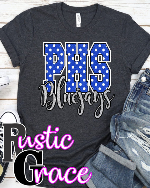 Rustic Grace Boutique Transfers PHS Bluejays Transfer heat transfers vinyl transfers iron on transfers screenprint transfer sublimation transfer dtf transfers digital laser transfers white toner transfers heat press transfers