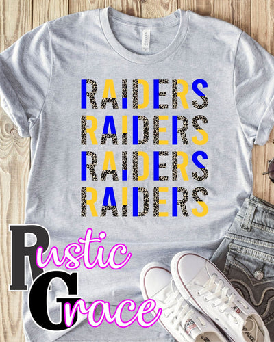 Rustic Grace Boutique Transfers Raiders Repeating Split Lettering Transfer heat transfers vinyl transfers iron on transfers screenprint transfer sublimation transfer dtf transfers digital laser transfers white toner transfers heat press transfers