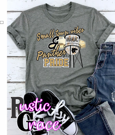 Rustic Grace Boutique Transfers Small Town Vibes & Anahuac Panther Pride Transfer heat transfers vinyl transfers iron on transfers screenprint transfer sublimation transfer dtf transfers digital laser transfers white toner transfers heat press transfers