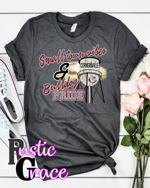 Rustic Grace Boutique Transfers Small Town Vibes and C Bulldog Pride Transfer heat transfers vinyl transfers iron on transfers screenprint transfer sublimation transfer dtf transfers digital laser transfers white toner transfers heat press transfers