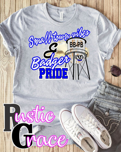 Rustic Grace Boutique Transfers Small Town Vibes & BB-PB Badger Pride Transfer heat transfers vinyl transfers iron on transfers screenprint transfer sublimation transfer dtf transfers digital laser transfers white toner transfers heat press transfers