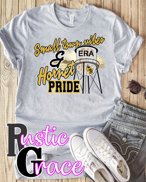 Rustic Grace Boutique Transfers Small Town Vibes & Era Hornet Pride Transfer heat transfers vinyl transfers iron on transfers screenprint transfer sublimation transfer dtf transfers digital laser transfers white toner transfers heat press transfers