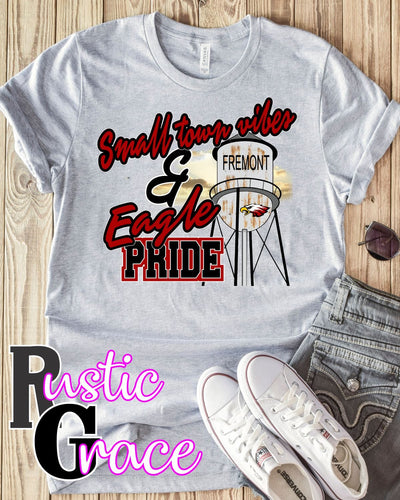 Rustic Grace Boutique Transfers Small Town Vibes & Fremont Eagle Pride Transfer heat transfers vinyl transfers iron on transfers screenprint transfer sublimation transfer dtf transfers digital laser transfers white toner transfers heat press transfers