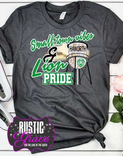 Rustic Grace Boutique Transfers Small Town Vibes & Haworth Lion Pride Transfer heat transfers vinyl transfers iron on transfers screenprint transfer sublimation transfer dtf transfers digital laser transfers white toner transfers heat press transfers
