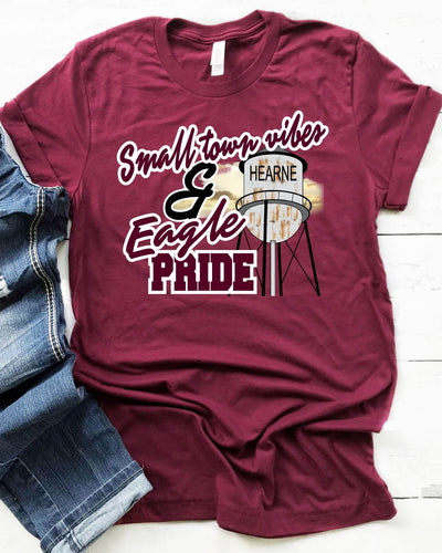 Rustic Grace Boutique Transfers Small Town Vibes & Hearne Eagle Pride Transfer heat transfers vinyl transfers iron on transfers screenprint transfer sublimation transfer dtf transfers digital laser transfers white toner transfers heat press transfers