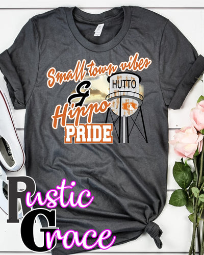 Rustic Grace Boutique Transfers Small Town Vibes & Hutto Hippo Pride Transfer heat transfers vinyl transfers iron on transfers screenprint transfer sublimation transfer dtf transfers digital laser transfers white toner transfers heat press transfers