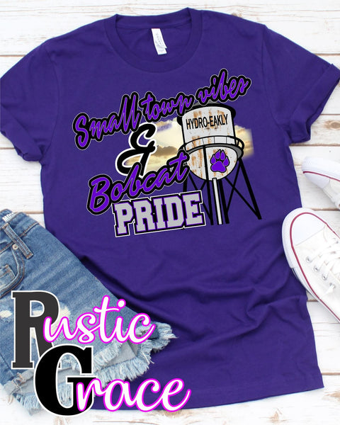 Rustic Grace Boutique Transfers Small Town Vibes & Hydro-Eakly Bobcat Pride Transfer heat transfers vinyl transfers iron on transfers screenprint transfer sublimation transfer dtf transfers digital laser transfers white toner transfers heat press transfers