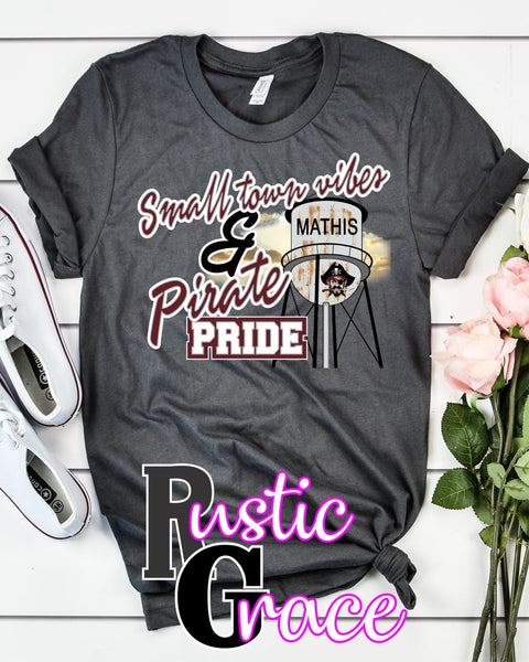 Rustic Grace Boutique Transfers Small Town Vibes & Mathis Pirate Pride Transfer heat transfers vinyl transfers iron on transfers screenprint transfer sublimation transfer dtf transfers digital laser transfers white toner transfers heat press transfers