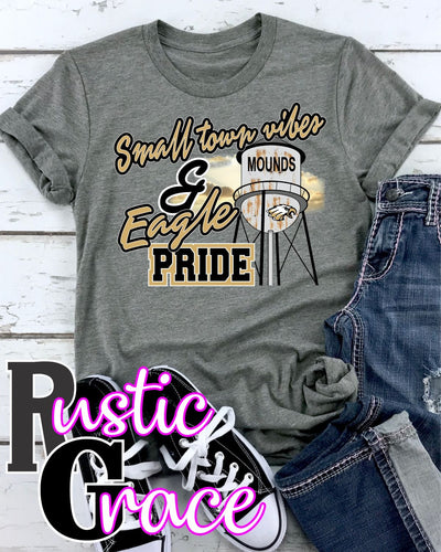 Rustic Grace Boutique Transfers Small Town Vibes & Mounds Eagle Pride Transfer heat transfers vinyl transfers iron on transfers screenprint transfer sublimation transfer dtf transfers digital laser transfers white toner transfers heat press transfers