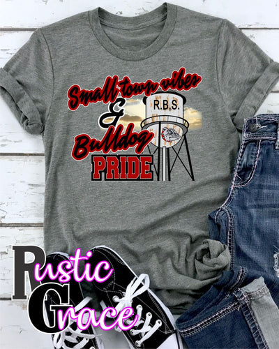 Rustic Grace Boutique Transfers Small Town Vibes & RBS Bulldog Pride Transfer heat transfers vinyl transfers iron on transfers screenprint transfer sublimation transfer dtf transfers digital laser transfers white toner transfers heat press transfers