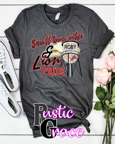 Rustic Grace Boutique Transfers Small Town Vibes & Roby Lion Pride Transfer heat transfers vinyl transfers iron on transfers screenprint transfer sublimation transfer dtf transfers digital laser transfers white toner transfers heat press transfers