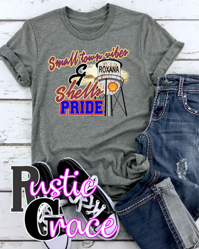 Rustic Grace Boutique Transfers Small Town Vibes & Roxana Shells Pride Transfer heat transfers vinyl transfers iron on transfers screenprint transfer sublimation transfer dtf transfers digital laser transfers white toner transfers heat press transfers