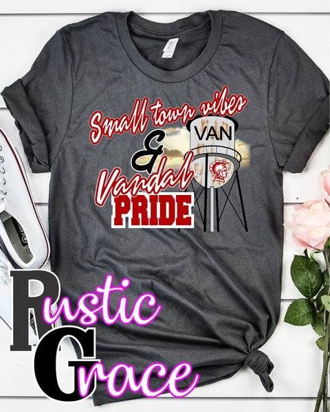 Rustic Grace Boutique Transfers Small Town Vibes & Van Vandal Pride Transfer heat transfers vinyl transfers iron on transfers screenprint transfer sublimation transfer dtf transfers digital laser transfers white toner transfers heat press transfers