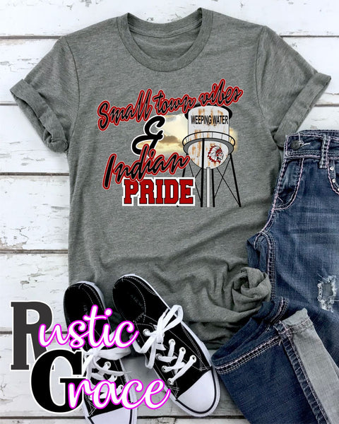Rustic Grace Boutique Transfers Small Town Vibes & Weeping Willow Indian Pride Transfer heat transfers vinyl transfers iron on transfers screenprint transfer sublimation transfer dtf transfers digital laser transfers white toner transfers heat press transfers