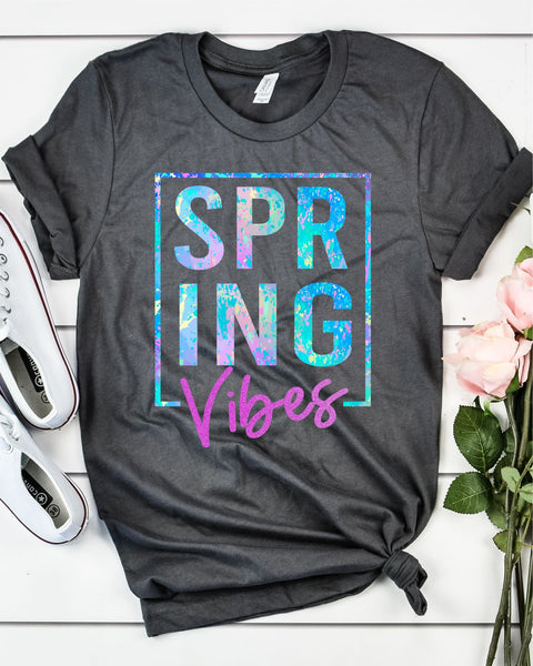 Rustic Grace Boutique Transfers Spring Vibes Transfer heat transfers vinyl transfers iron on transfers screenprint transfer sublimation transfer dtf transfers digital laser transfers white toner transfers heat press transfers