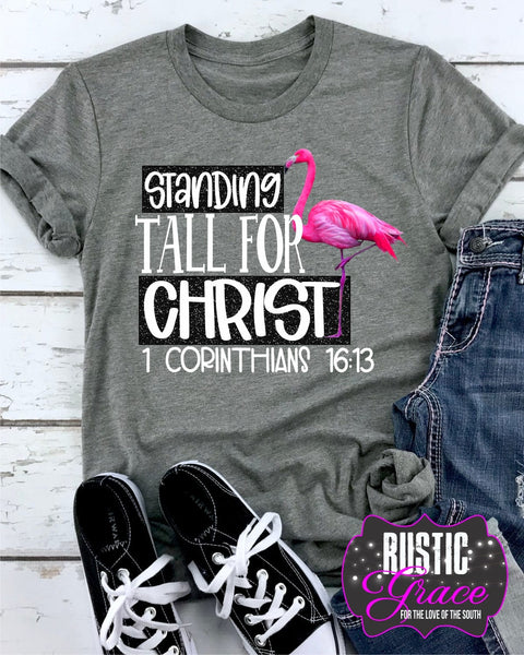 Rustic Grace Boutique Transfers Standing Tall for Christ Transfer heat transfers vinyl transfers iron on transfers screenprint transfer sublimation transfer dtf transfers digital laser transfers white toner transfers heat press transfers