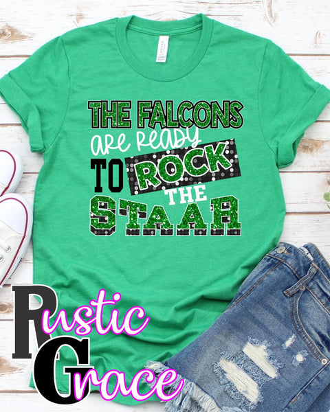 Rustic Grace Boutique Transfers The Falcons are Ready to Rock the STAAR Transfer heat transfers vinyl transfers iron on transfers screenprint transfer sublimation transfer dtf transfers digital laser transfers white toner transfers heat press transfers