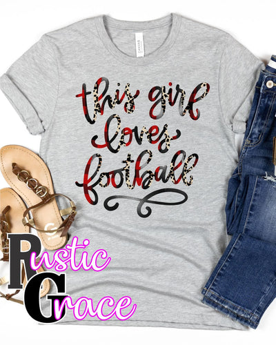 Rustic Grace Boutique Transfers This Girl Loves Football Transfer heat transfers vinyl transfers iron on transfers screenprint transfer sublimation transfer dtf transfers digital laser transfers white toner transfers heat press transfers