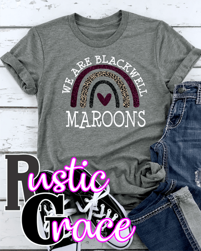 Rustic Grace Boutique Transfers We Are Blackwell Maroons Transfer heat transfers vinyl transfers iron on transfers screenprint transfer sublimation transfer dtf transfers digital laser transfers white toner transfers heat press transfers