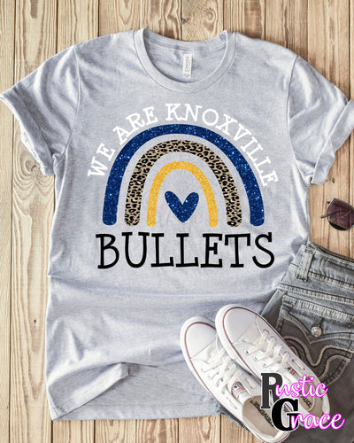 Rustic Grace Boutique Transfers We Are Knoxville Bullets Rainbow Transfer heat transfers vinyl transfers iron on transfers screenprint transfer sublimation transfer dtf transfers digital laser transfers white toner transfers heat press transfers