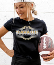 Savages Football Two Tone Transfer