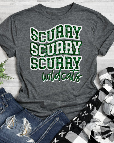 Scurry Wildcats Swerve Word DTF Transfer