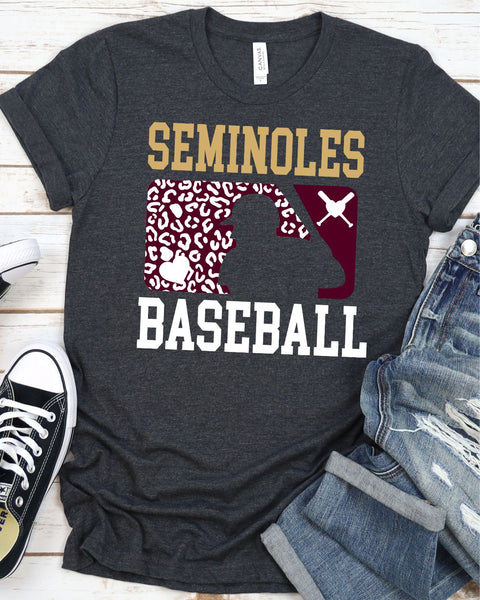 Seminoles Leopard Baseball Man DTF Transfer