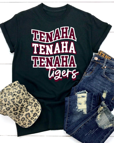 Tenaha Tigers Swerve Word DTF Transfer