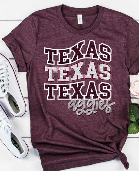 Texas Aggies Swerve Word DTF Transfer