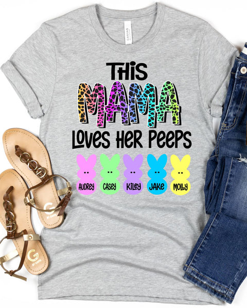 This Mama Loves Her Peeps DTF Transfer