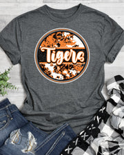Tigers Tie Dye Circle DTF Transfer