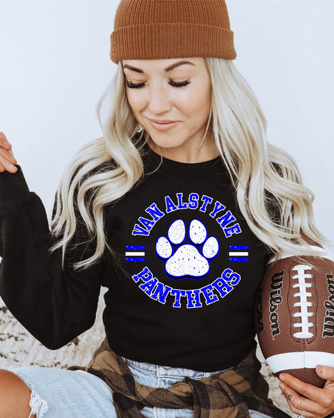 Van Alstyne Panthers Circle Logo DTF Transfer – Rustic Grace Heat ...