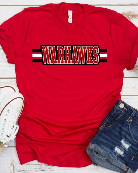 Warhawks Word with Lines Transfer