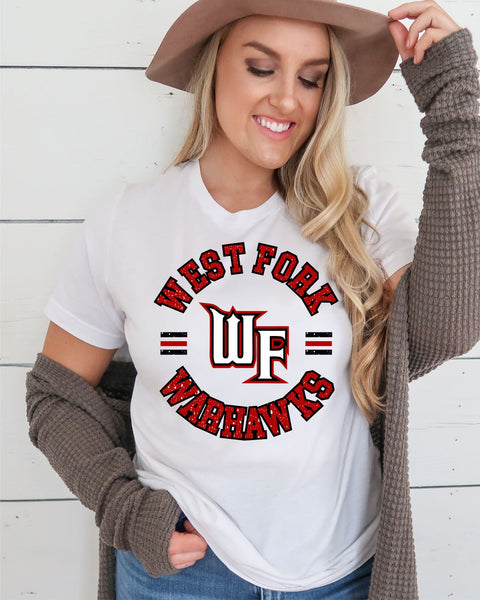 West Fork Warhawks Circle Logo Transfer